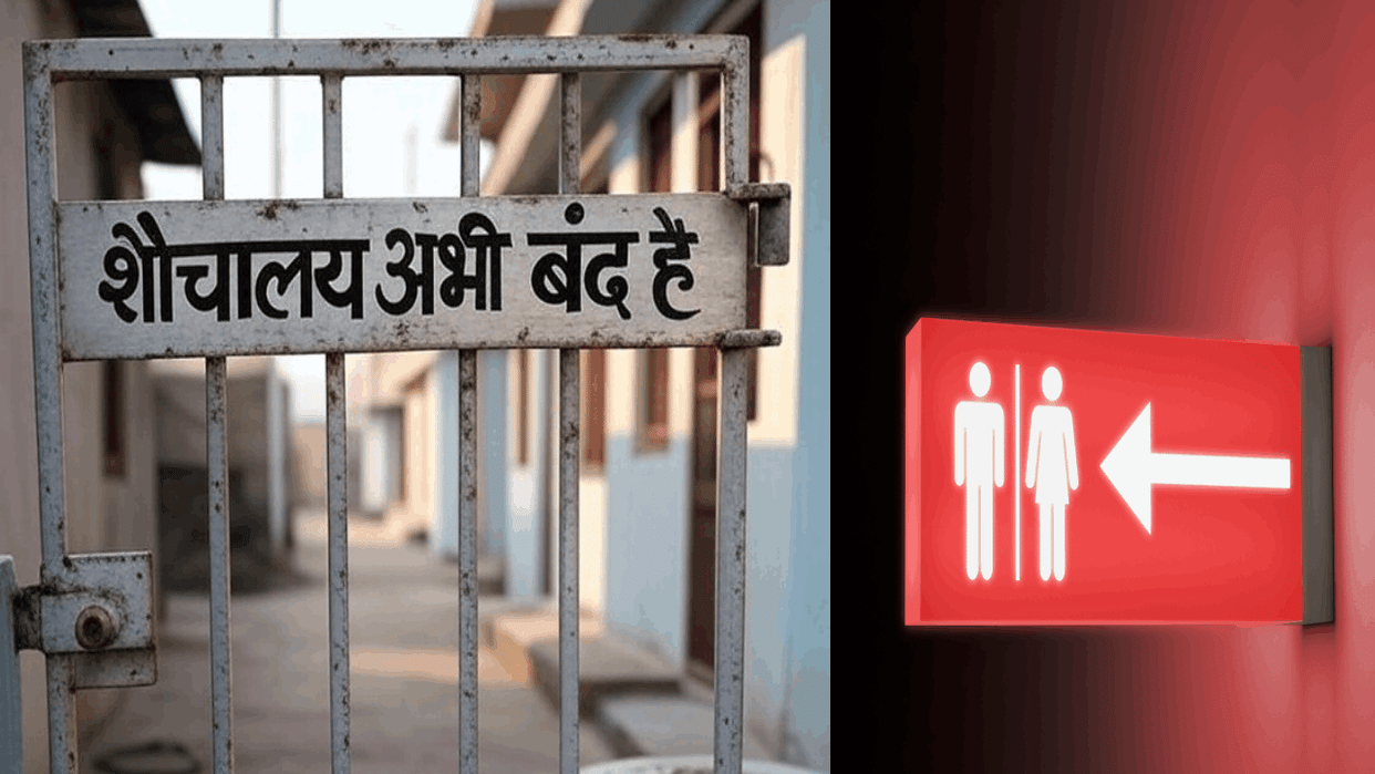 Male toilets are closed in Faridabad's BK Hospital and patients are troubled