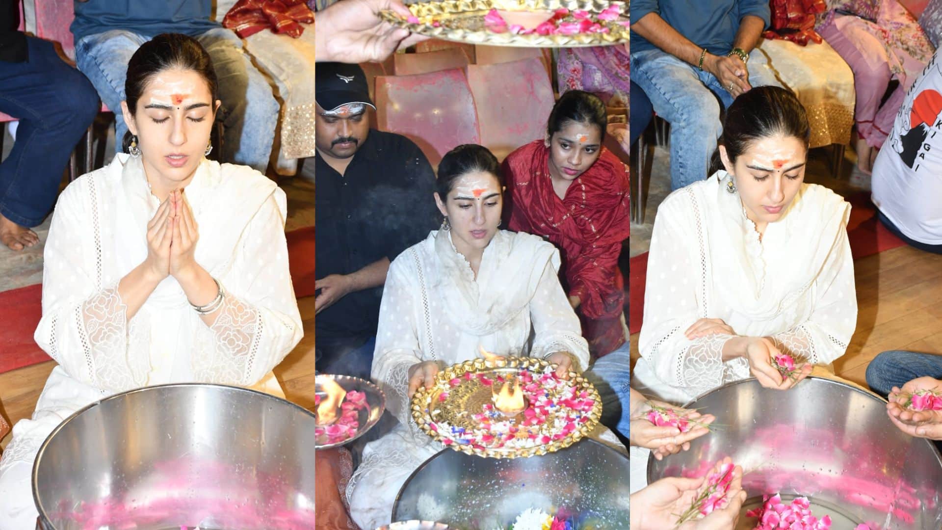 Sara Ali Khan attended Ganga Aarti with her mother in kashi