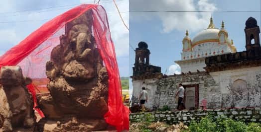 Ganesh Chaturthi Special 2025 Ganesha idol found during excavation in Patharia assembly constituency of Damoh