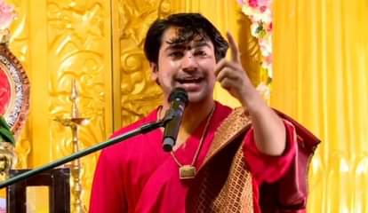 Pt Dhirendra Krishna Shastri Appeal: सनातन के लिए अपील करते हुए पं. धीरेंद्र शास्त्री।