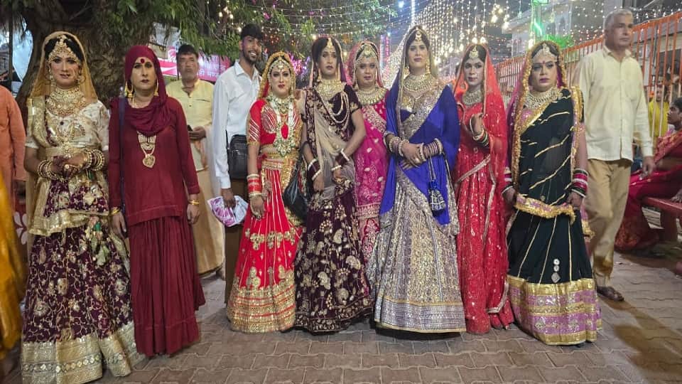 Excitement in Radharani temple in Barsana Mathura for Radhastami