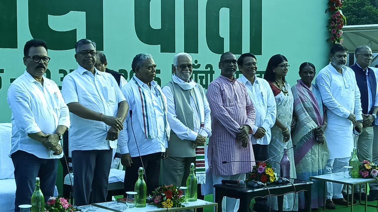 Jharkhand: India Alliance's vice president candidate Sudarshan Reddy reaches Ranchi