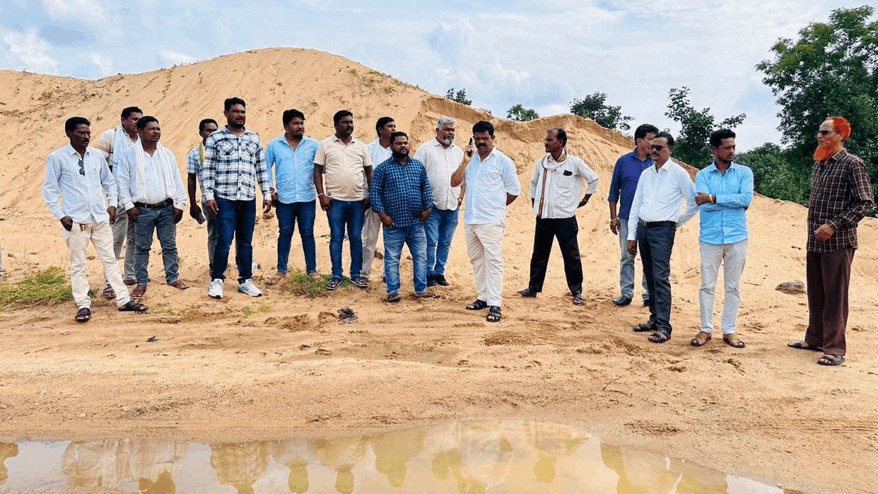 high-level investigation into illegal sand transportation and storage