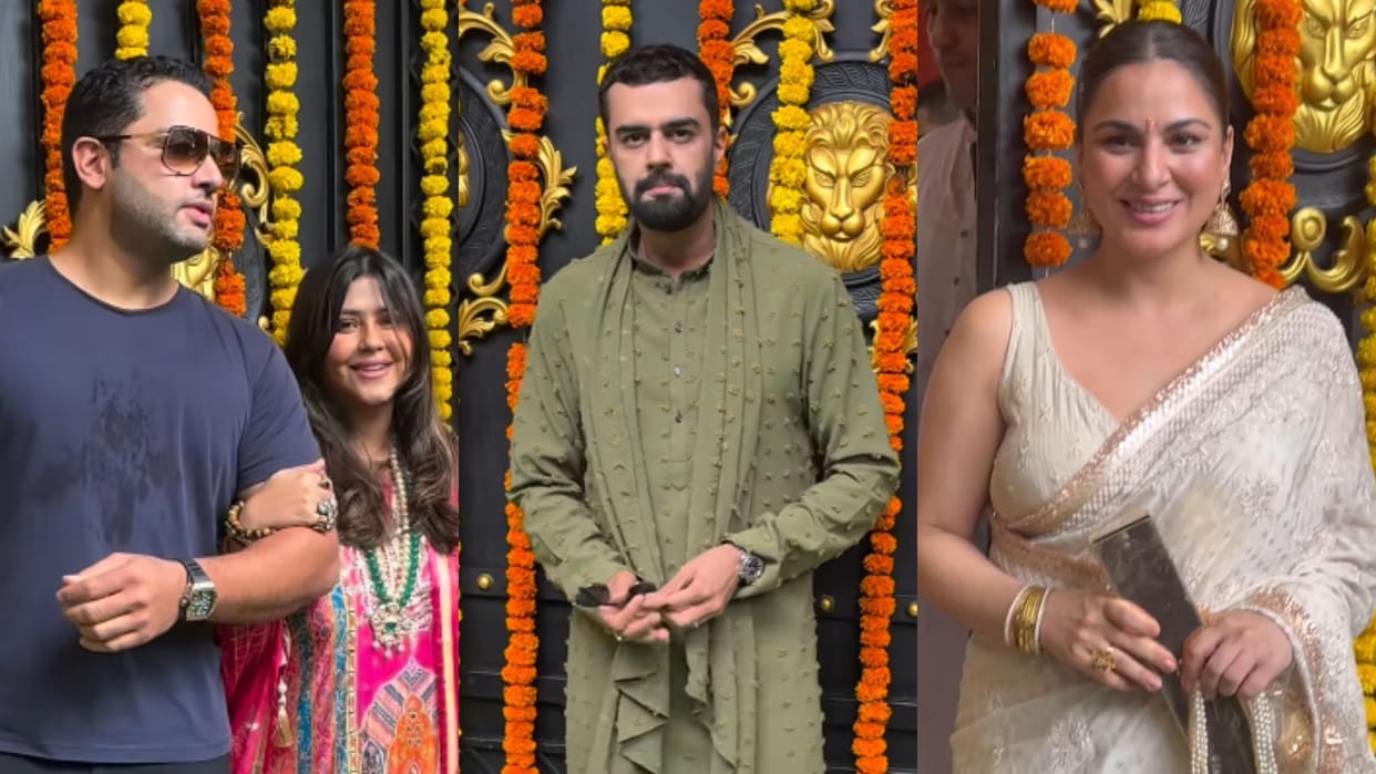 Ekta Kapoor Celebrate Ganesh Utsav Celebrities Attend Grand Event