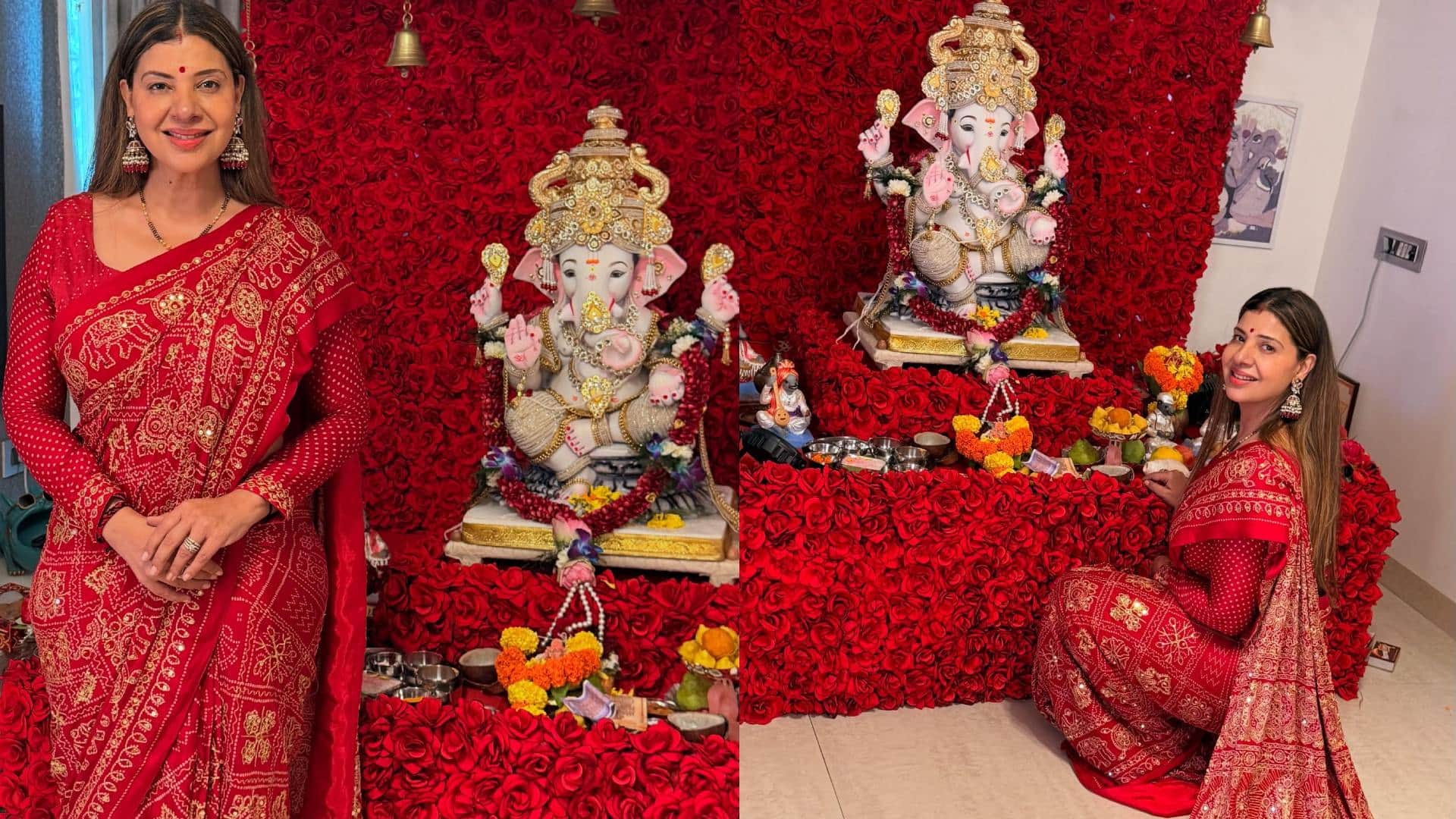 ganeshotsav look of actress Sambhavna Seth to ankita lokhande disprj