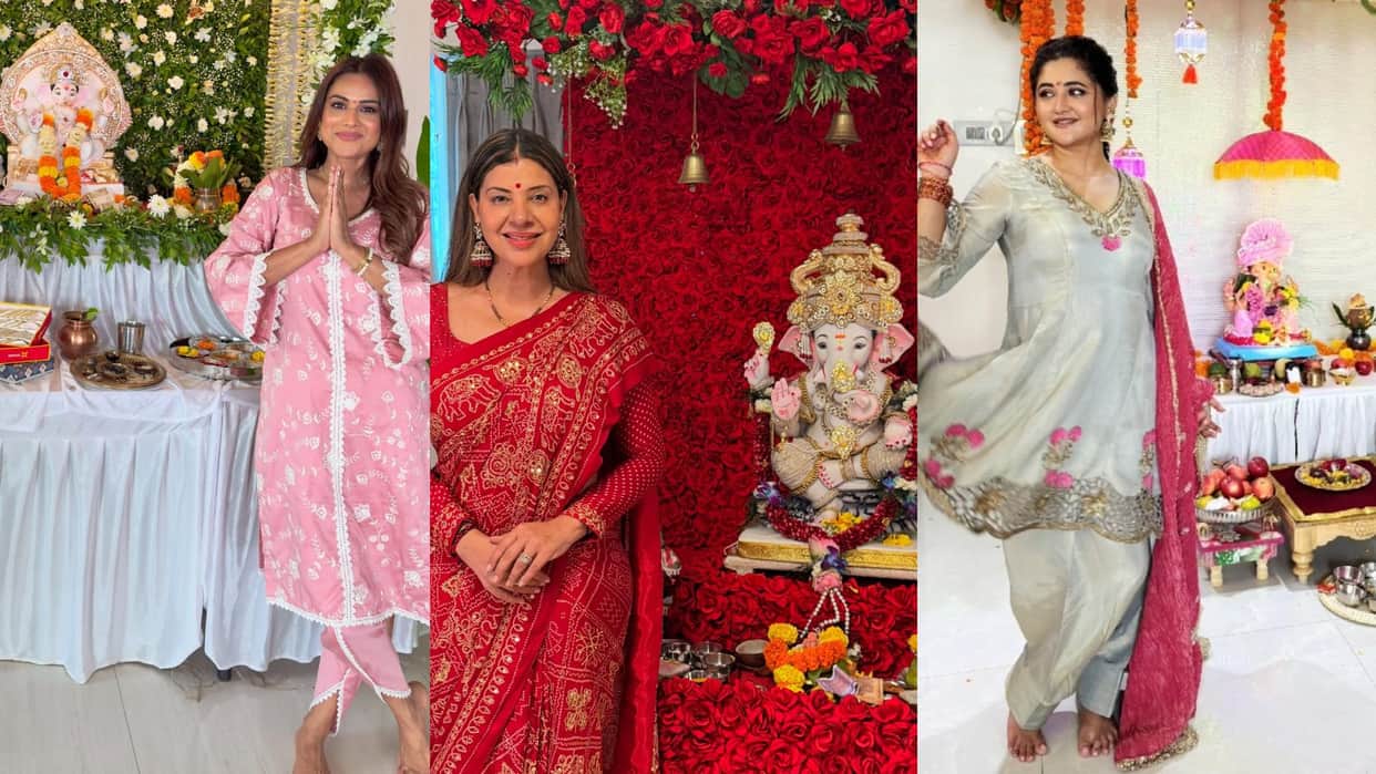 ganeshotsav look of actress Sambhavna Seth to ankita lokhande disprj