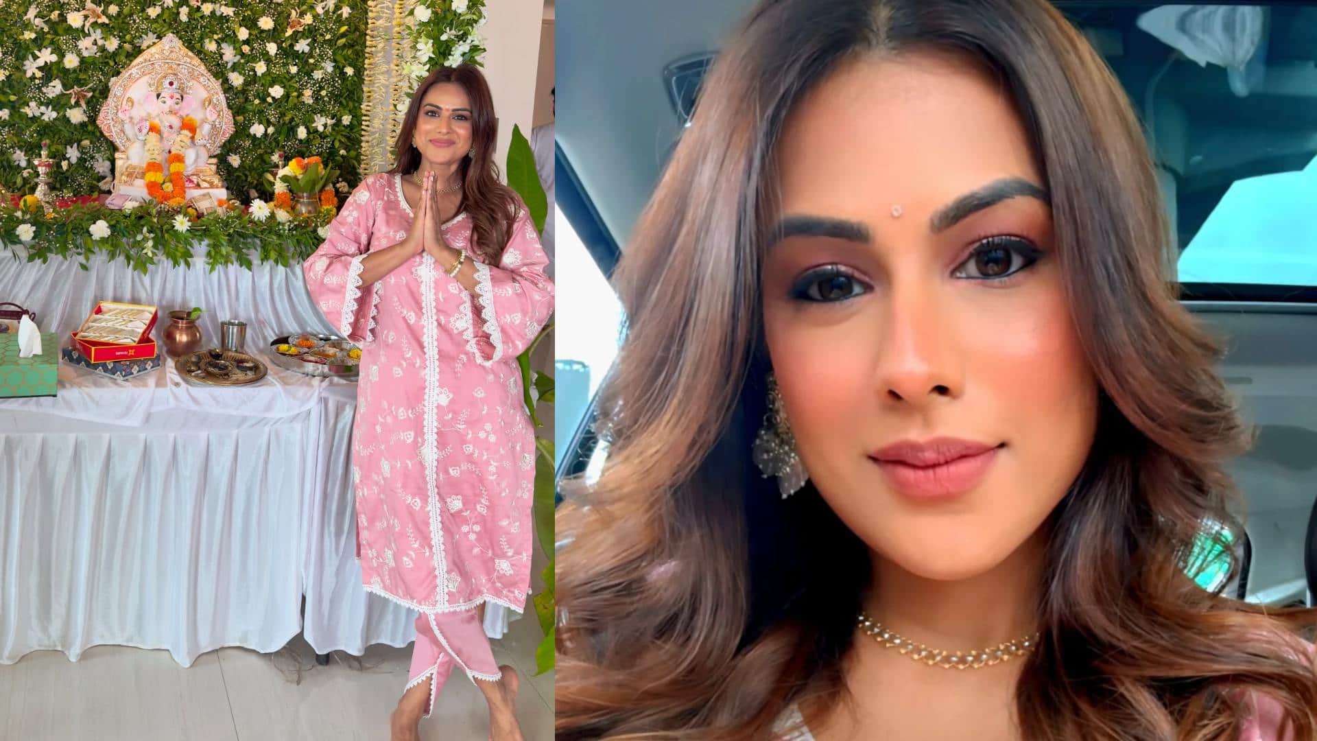 ganeshotsav look of actress Sambhavna Seth to ankita lokhande disprj