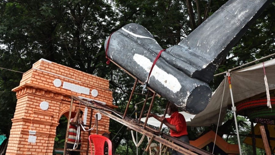 Indore News: Preparation in full swing for Anant Chaturdashi processions despite rains