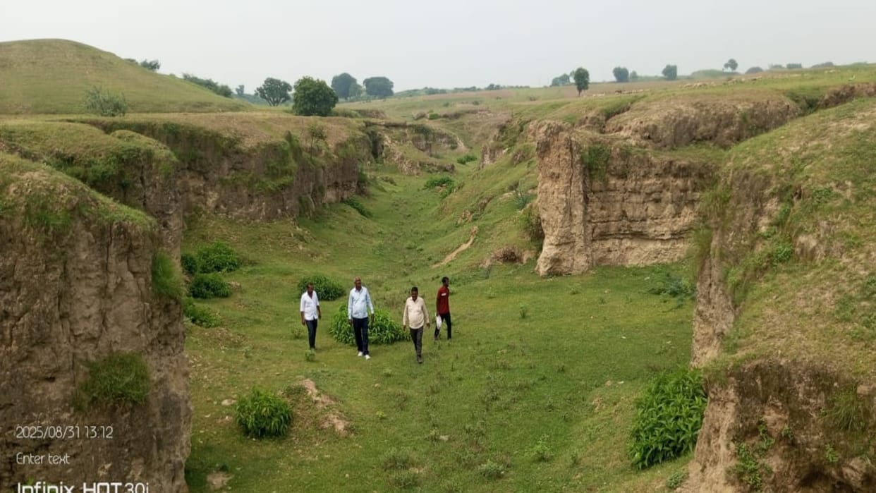 Archaeological Department became active after the death of a young man due to being buried under a mound