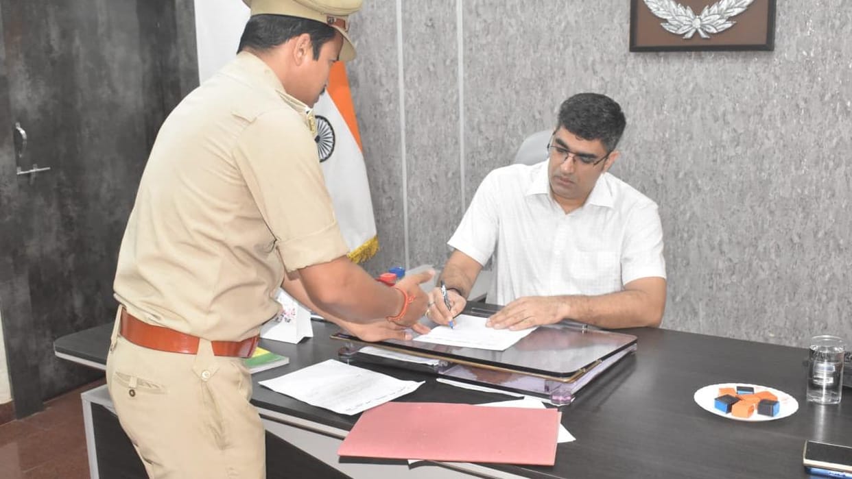 Jhansi: New IG will improve the traffic system, took charge