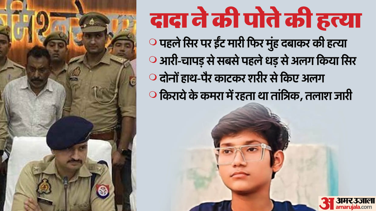 Grandfather killed his grandson in Prayagraj tantrik lived in a rented room, search continues