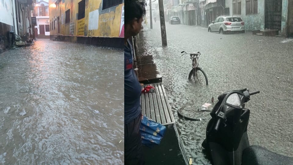 Heavy rain in Pilibhit submerged the city Young man died due to lightning