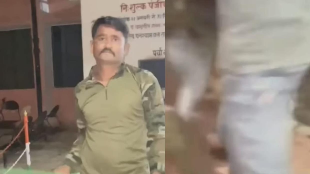 Lalitpur: Fight outside CHC Madawara, guard also used stick, video goes viral