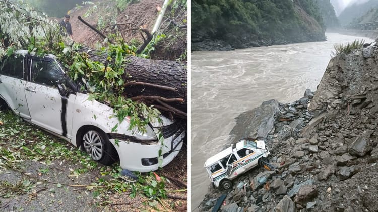 Himachal Rain Alert: Ambulance Falls Into Gorge, Vehicles Buried In Shimla, Heavy Rainfall – Amar Ujala Hindi News Live