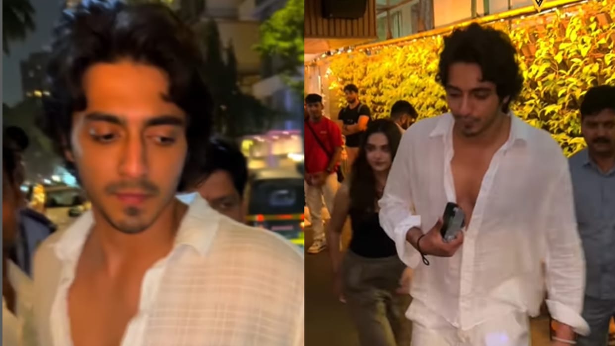 ahaan panday aneet padda spotted cute video viral saiyaara stars bonding