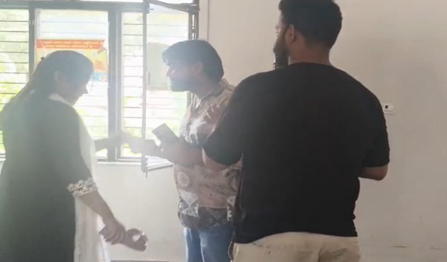 Video of chasing a youth with slippers goes viral, police investigating the matter