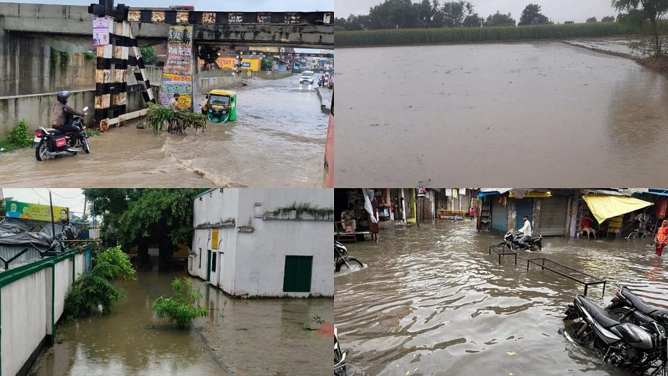 rain in up situation worsens in flood affected kasganj after continued rain order issued of school closed