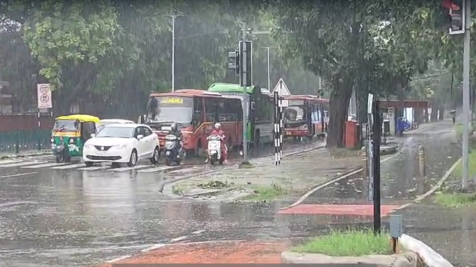 Heavy rain in Chandigarh, Panchkula and Mohali