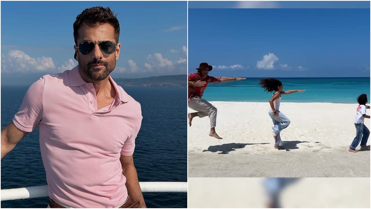 Fardeen Khan Recreates No Entry Song Kaha Ho Tum Hook Step With His Children Shares Cute Video