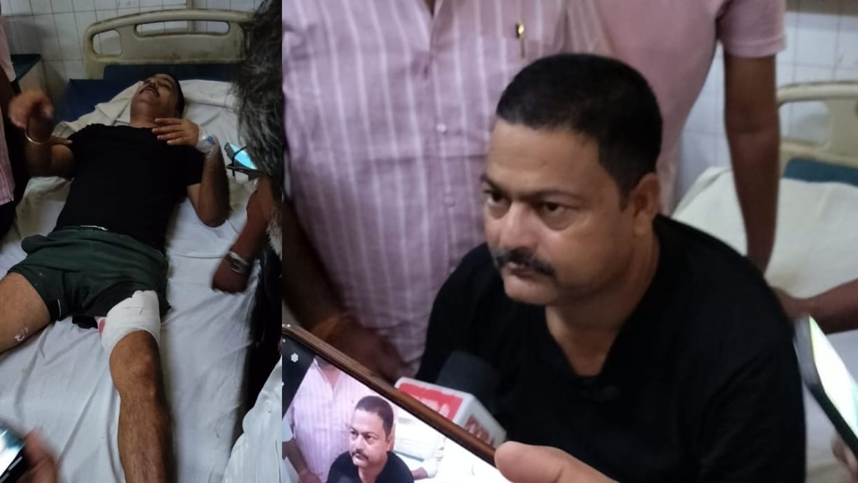 miscreants shot teacher after failing to snatch his chain and bracelet in Jaunpur