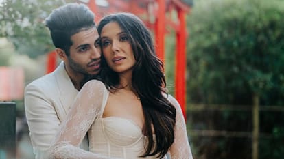 Aladdin actor Mena Massoud marry with Emily Shah performs Hindu and Christian rituals