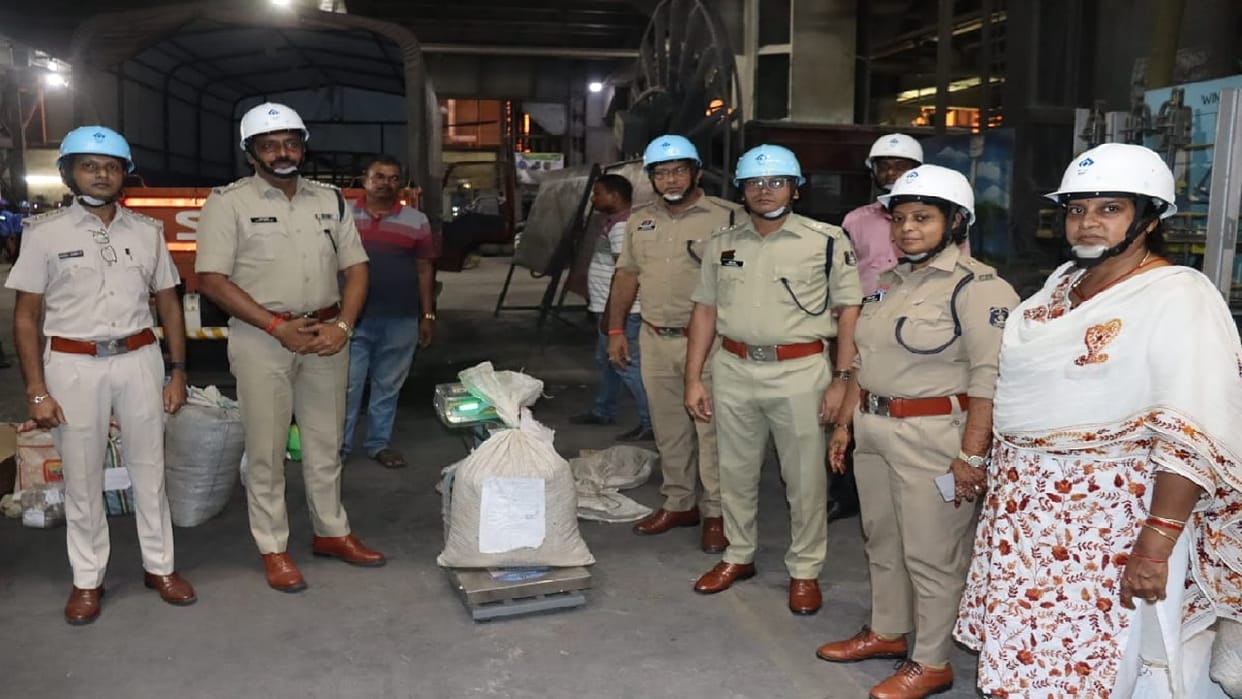Drugs worth Rs 30.38 lakh burnt in the furnace of Bhilai Steel Plant
