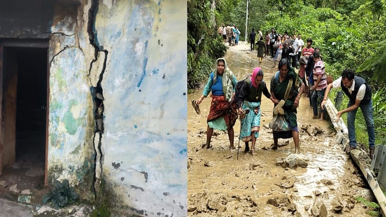 Chamoli: अब नंदानगर पर संकट...जमीन पर दरारें देख फिर सहमे लोग, आशियानें छोड़ने पड़े अपने तो छलकने लगा दर्द