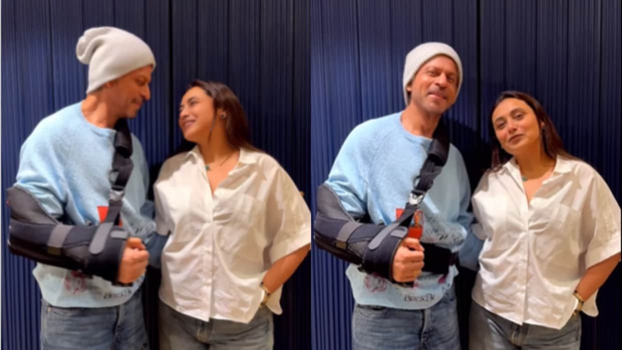 shahrukh khan reunites with rani mukherjee congratulates for national award bads of bollywood