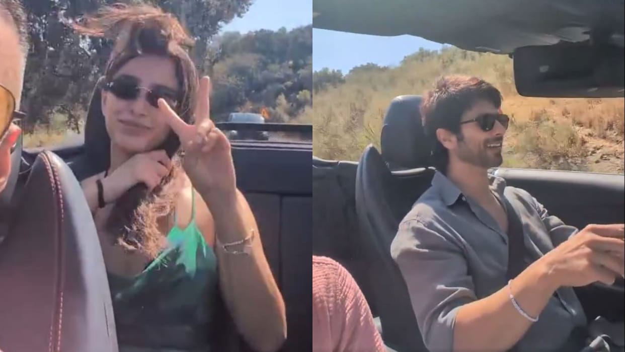 Shahid Kapoor and Tripti Dimri got for a drive in Spain