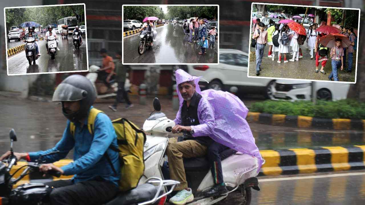 Heavy rains in Delhi-NCR waterlogging causes huge traffic jams