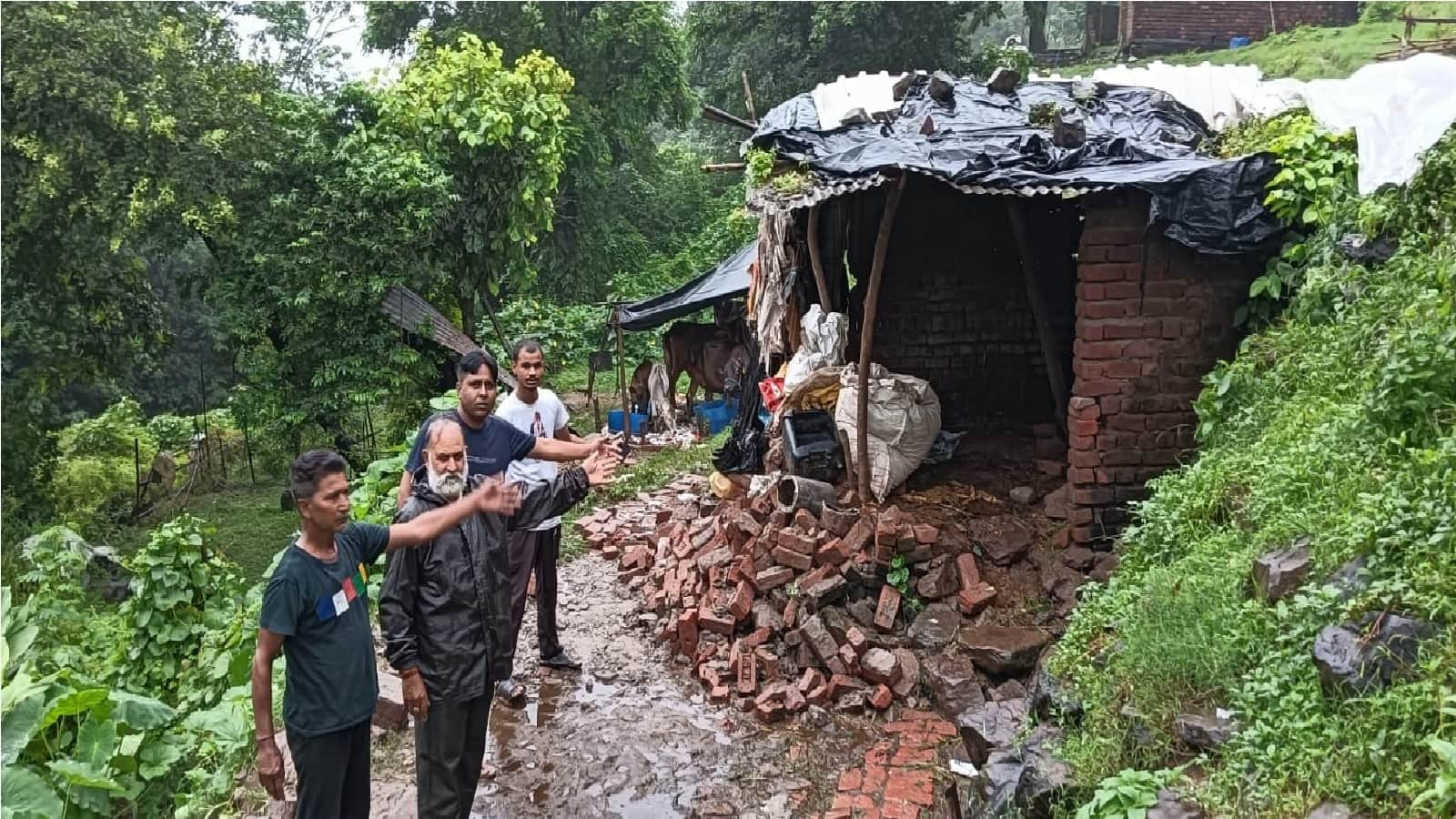 Heavy Rain Havoc in Haryana and Himachal Landslide on Shimla-Kalka Track