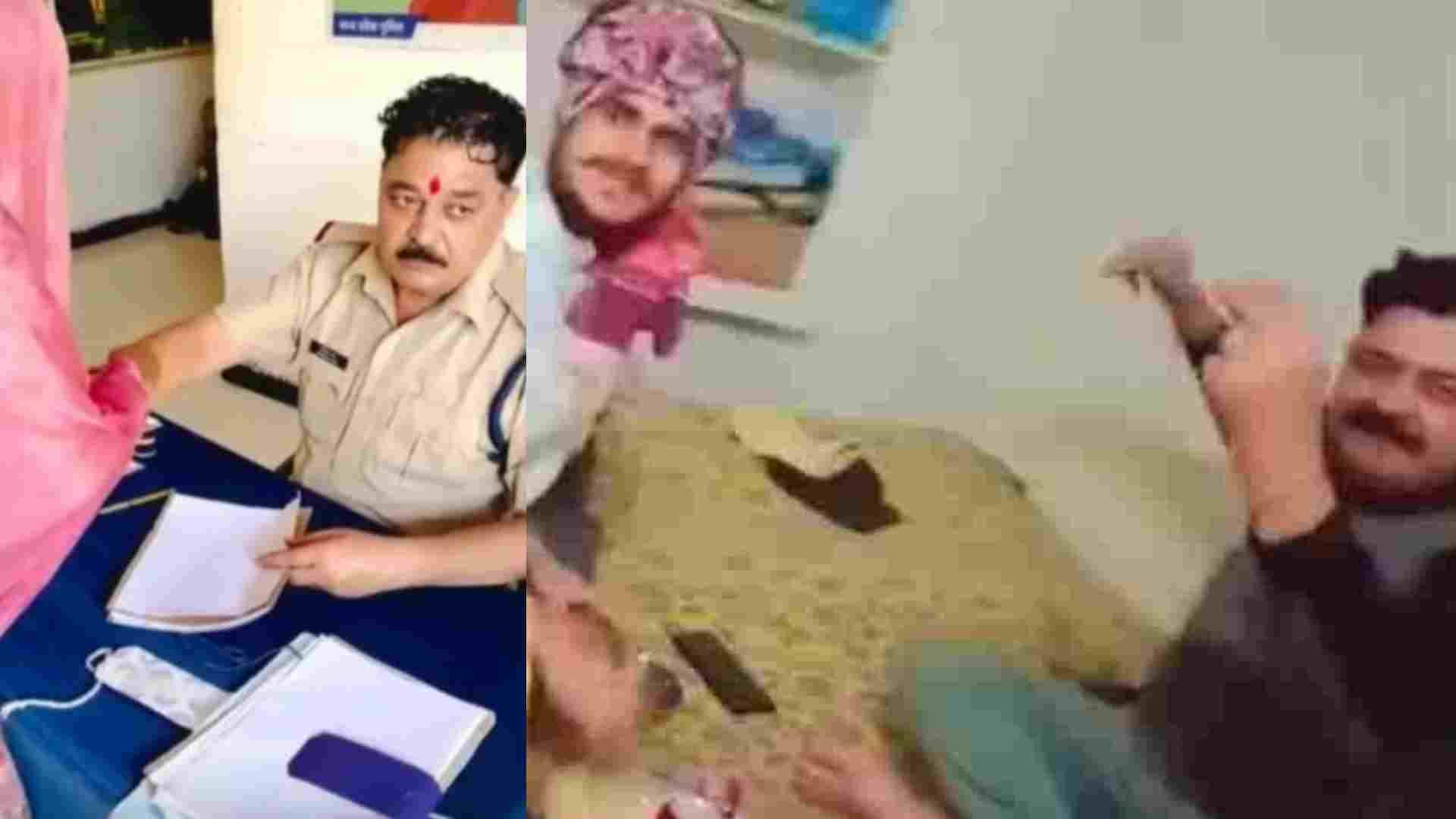 एएसआई के साथ युवती और युवक।