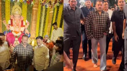 Salman Khan Attended Ganesh Utsav With Tight Security In Mumbai