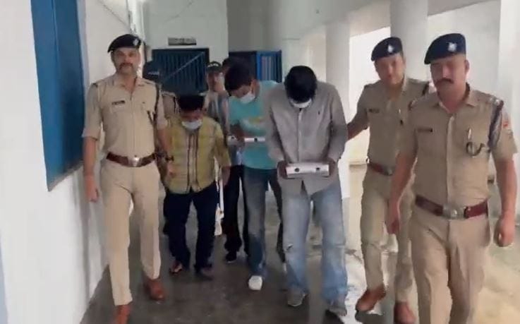 Four accused of firing in the air arrested in rudrapur