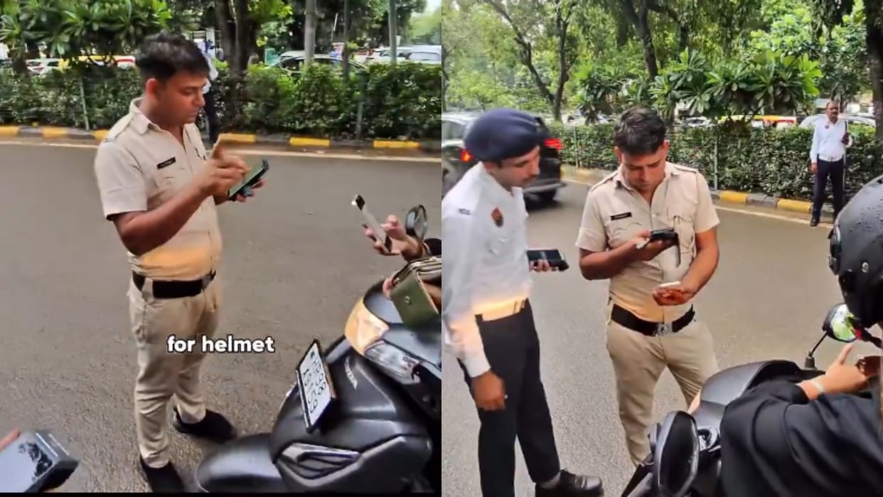 Policeman caught taking bribe from Japanese tourist DCP suspended him after the video went viral