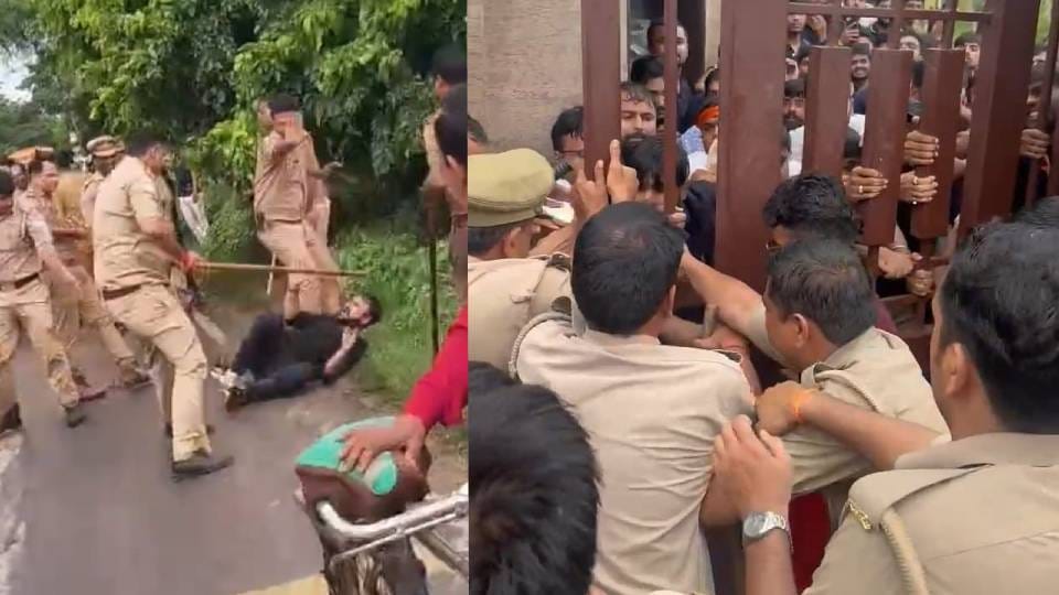 Alert declared in Barabanki after lathi charge on LLB students Akhilesh said government failure