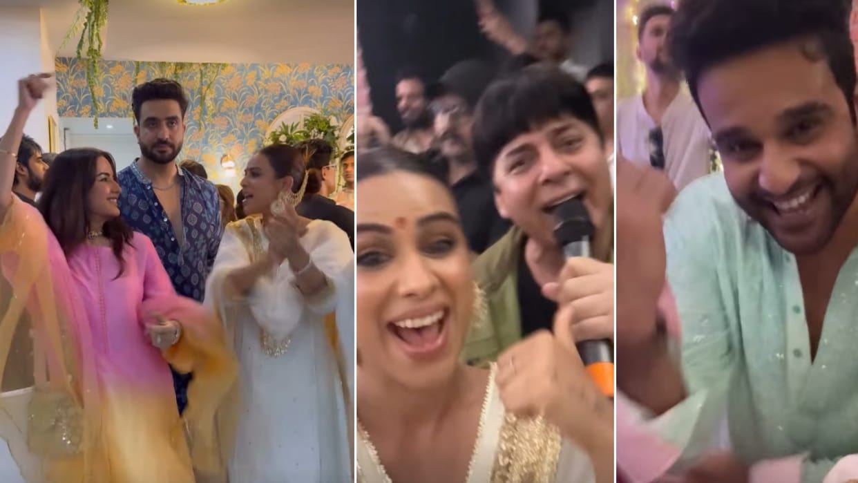 Nia Sharma dances to Aap Ke Aa Jane Se with Aly Gony jasmin bhasin Krushna Sudesh Lehri video viral