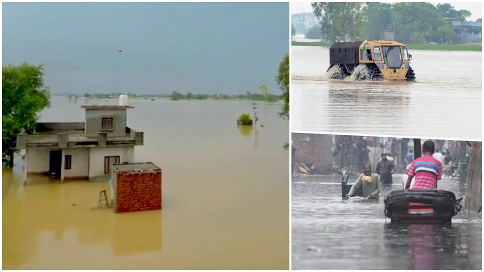 More than 2 lakh people in 12 districts affected due to floods and rains in Punjab