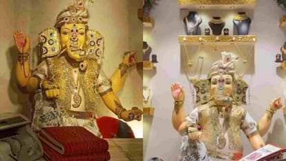 Ujjain News: Lord Ganesha became a businessman by wearing jewelry worth one crore