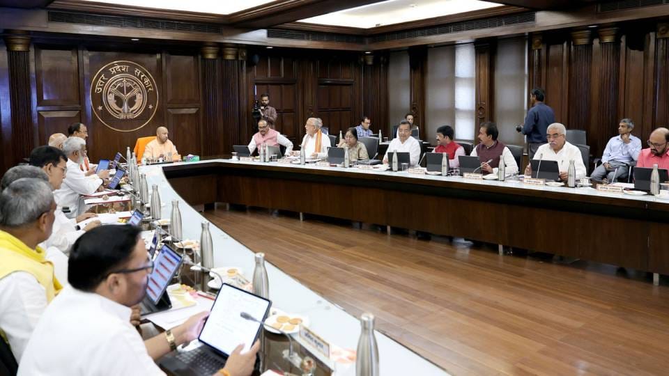 UP Cabinet Meeting Cabinet meeting chaired by CM Yogi 22 proposals approved