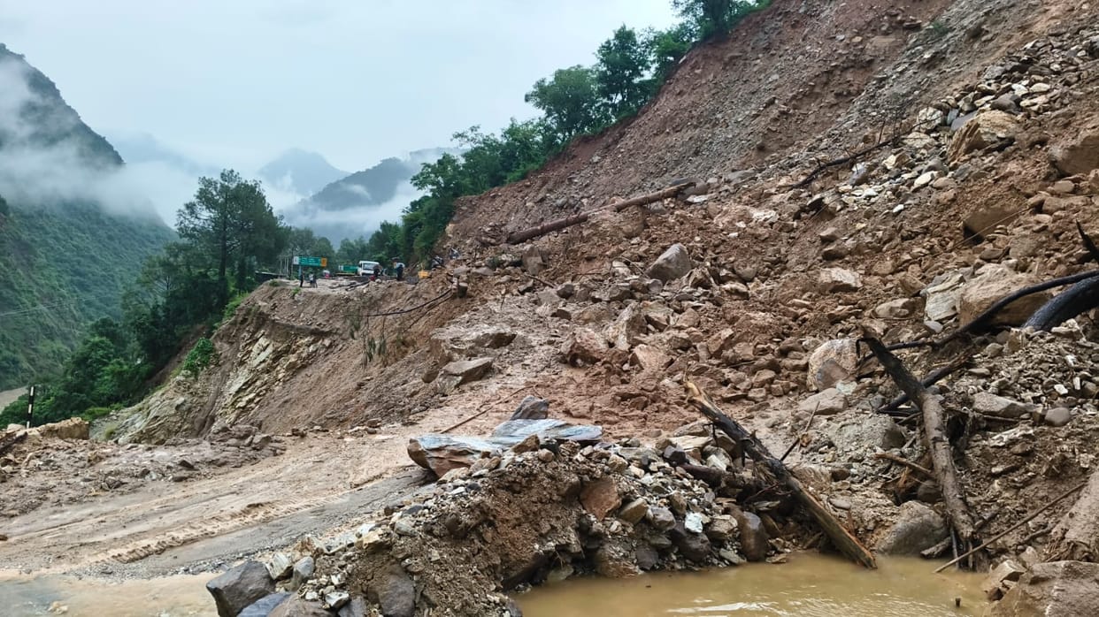 Uttarakhand Weather News Heavy Rain Debris flows have closed 203 roads in the state
