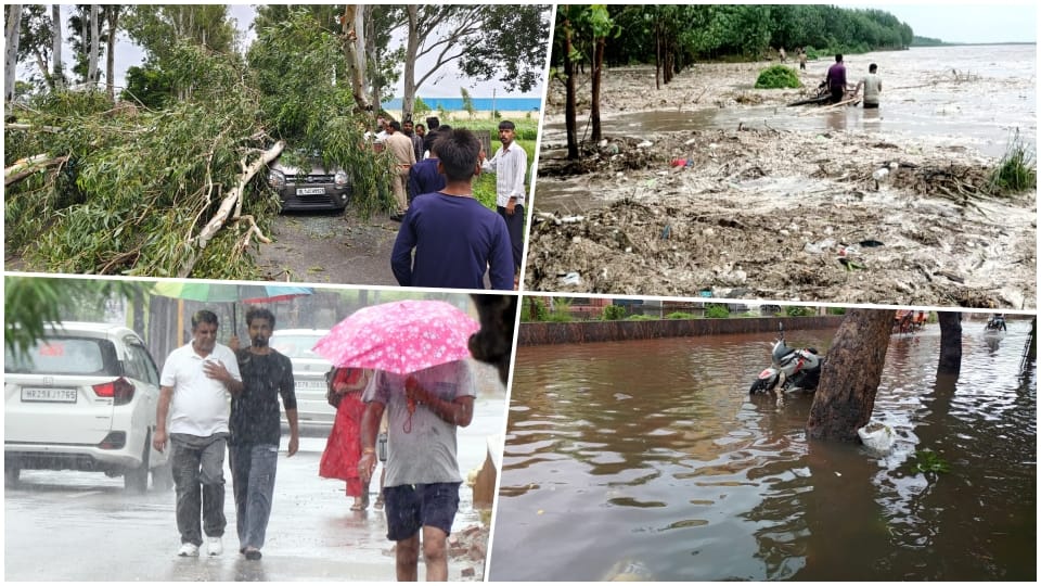 Weather today West UP Meerut Muzaffarnagar Shamli Heavy Rainfall in many districts Know updates in Hindi
