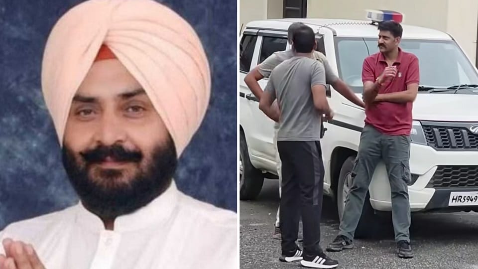 MLA Harmeet Singh Pathanmajra come to his relative house in Karnal