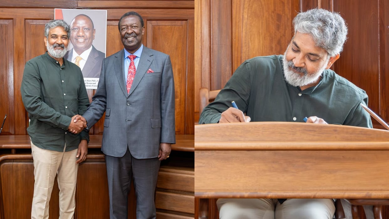 SS Rajamouli meets Kenya foreign minister during SSMB 29 shooting
