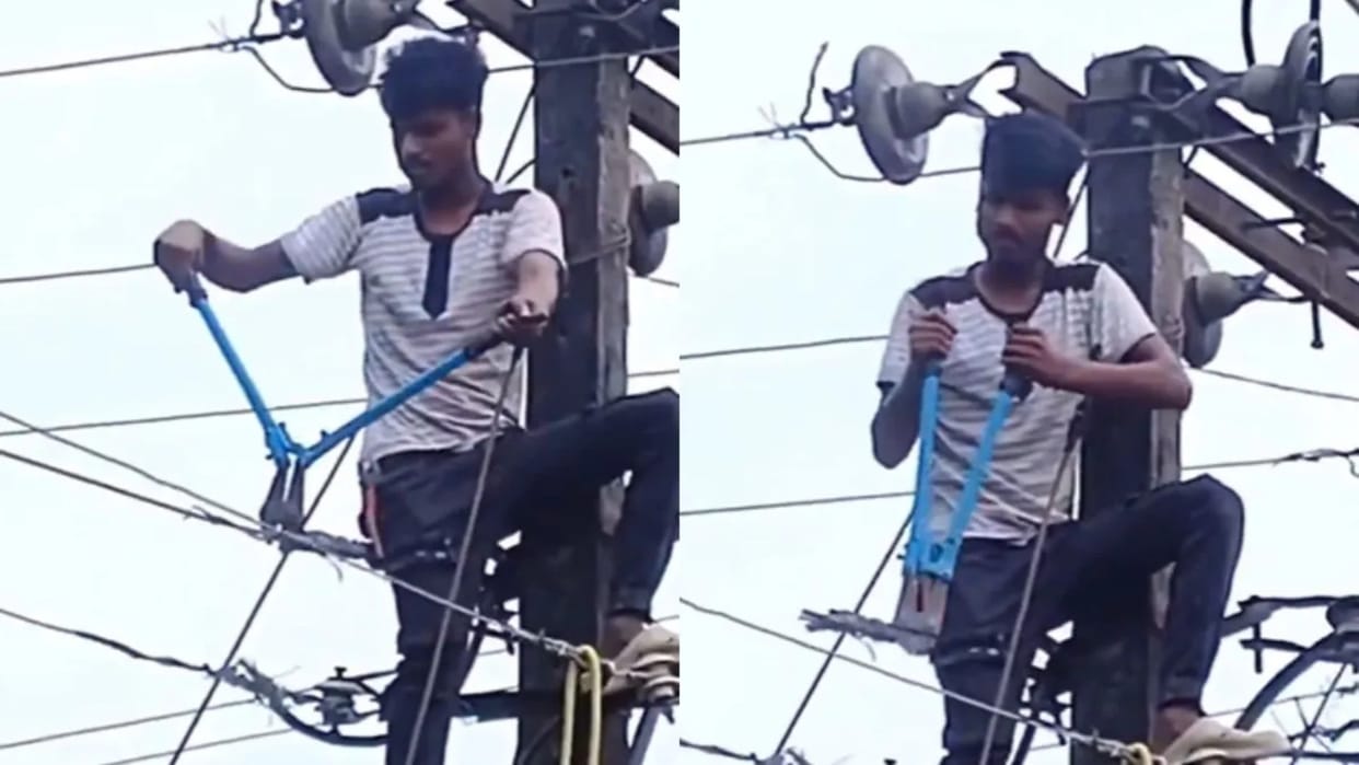 Girlfriends phone was constantly busy so the angry guy cut off the electricity of the entire village
