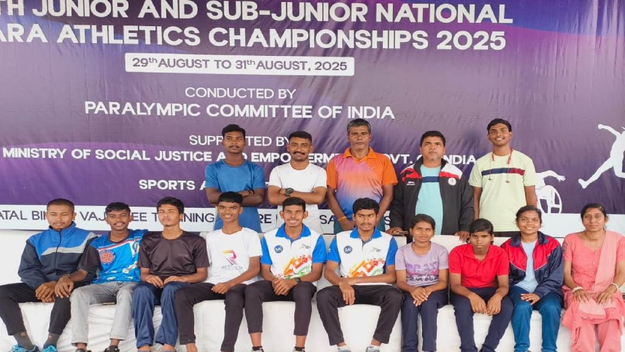 Para athletes of Mahasamund won 5 medals in the National Championship