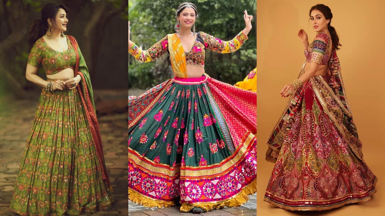 Shardiya Navratri 2025 Trendy Lehenga Ideas for Garba Night