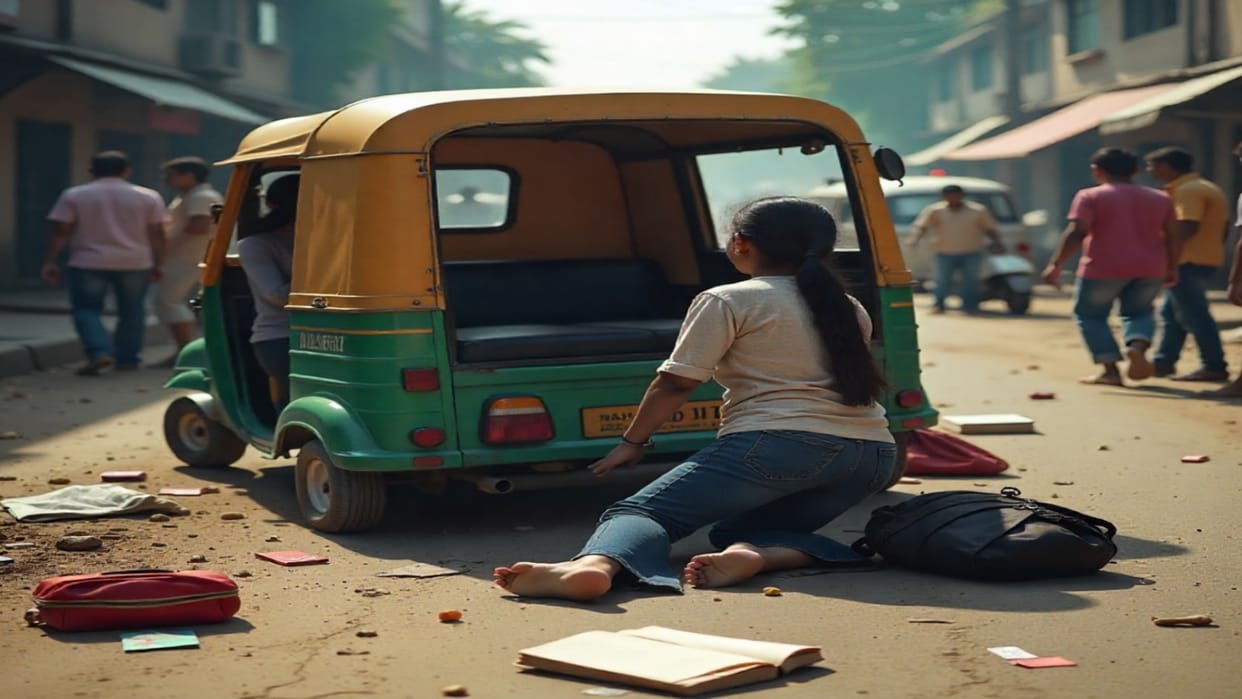 Bhopal News: School girls seriously injured as e-rickshaw overturns