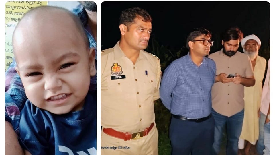 Meerut: Three year old innocent boy fell into the drain, went missing after reaching the big drain