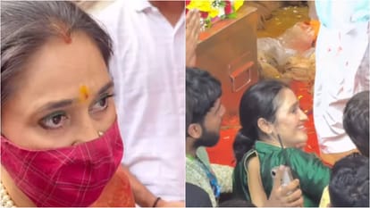 Ganesh Utsav 2025: Esha Deol Disha Vakani and Poonam Pandey visti to Lalbaugcha Raja to seek Bappa blessing